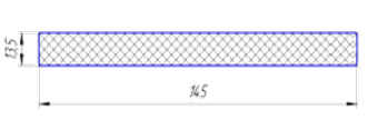 Профиль заборной доски МПК Роскомпозит OTTIMO 145x13